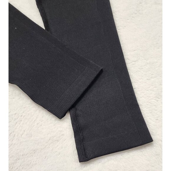 Athleta Aurora Seamless Black Ribbed Leggings Small - Picture 6 of 7